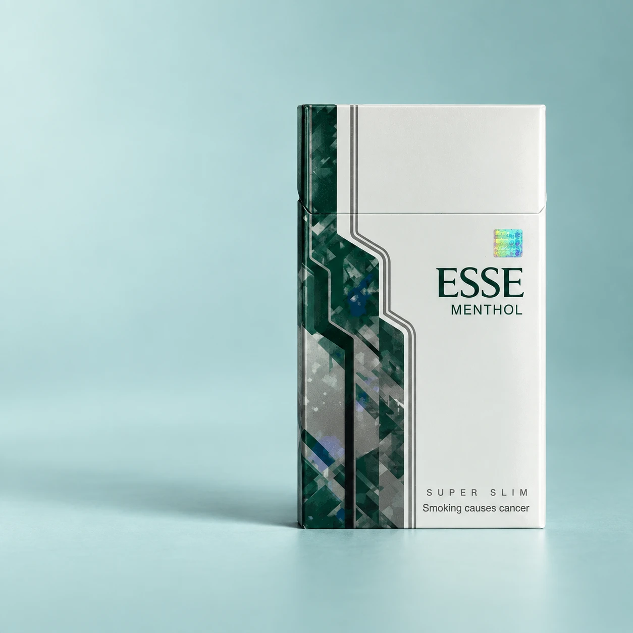 Editorial concept for ESSE Menthol Super Slim 5mg - Premium Korean Slim Cigarettes (1 Carton)